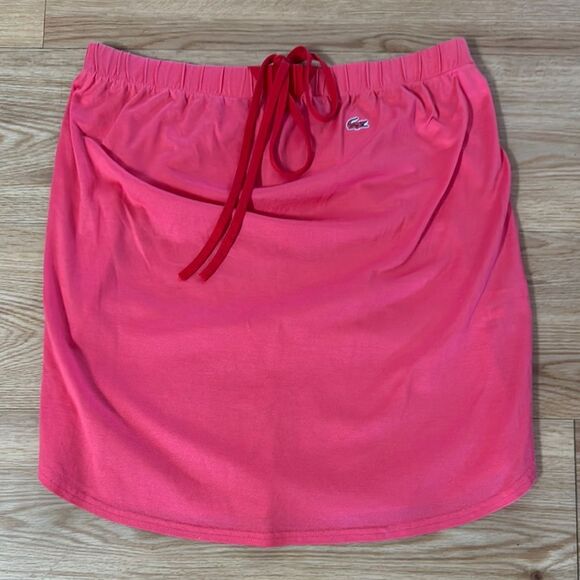 Lacoste Women's Coral Lightweight Skirt 38 Pullon Tennis Pickleball Athleisure - Picture 1 of 4